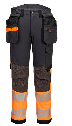 Hi-Vis Stretch Detachable Holster Class 1 Trousers EV442 - EV4