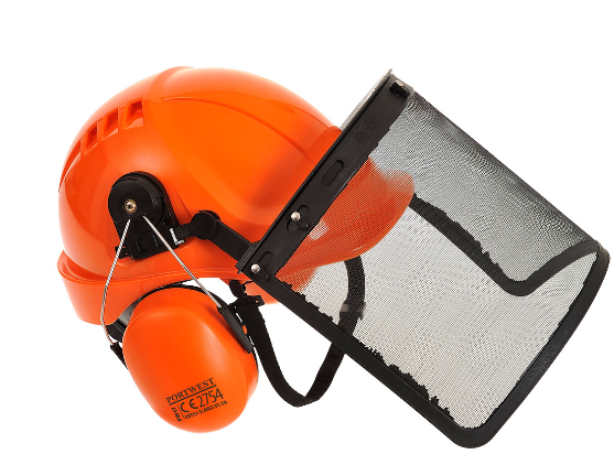 PW98 - Forestry Combi Kit Orange Helmet