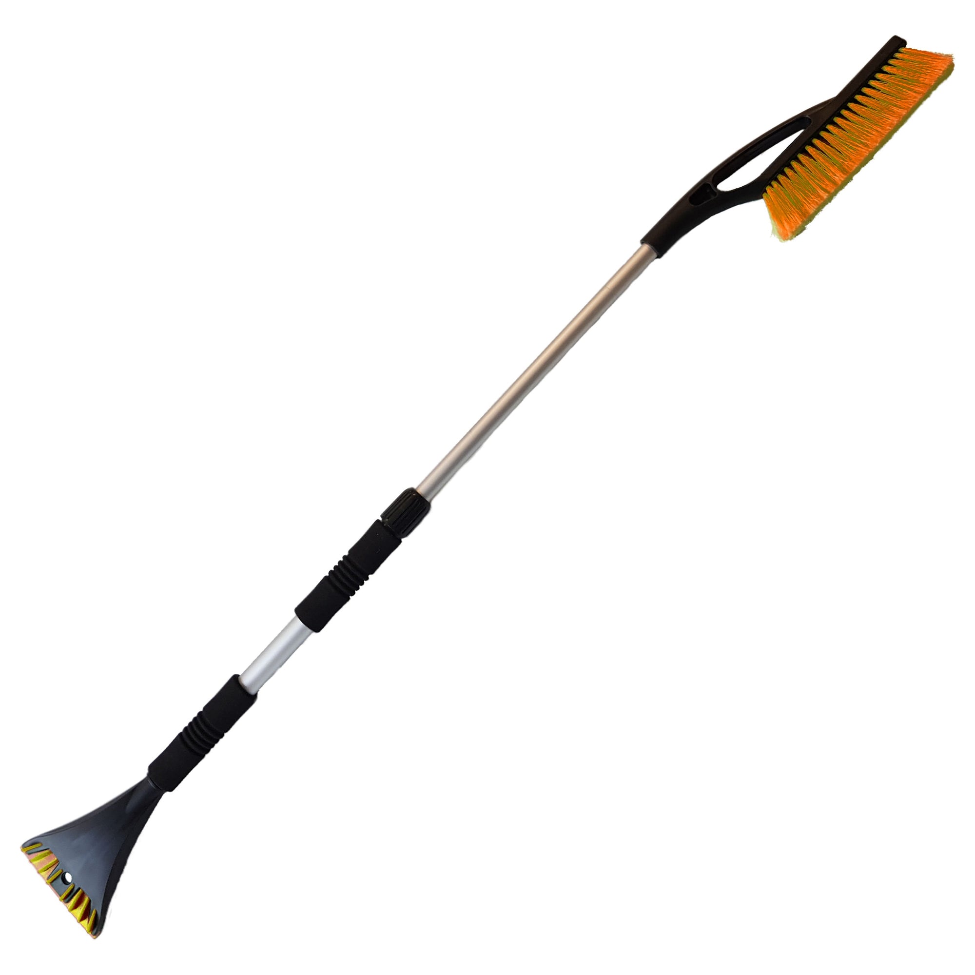 Telescopic Snow Brush + Ice Scraper Orange-4