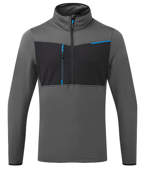 Half Zip Tech Fleece Black T755 - WX3