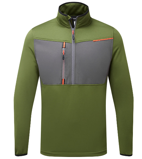Half Zip Tech Fleece Black T755 - WX3