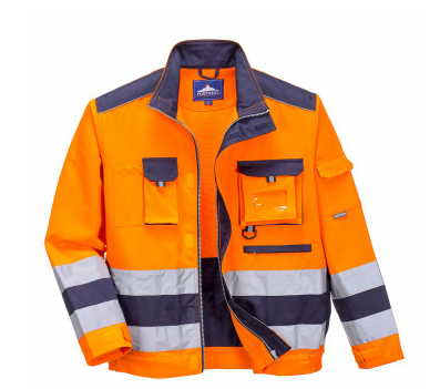 Lille Hi-Vis Contrast Bomber Jacket Yellow/Navy TX50 -